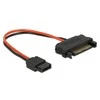 Delock SATA 15- pin - SATA 6- pin, 0,1m, raudona (84873)