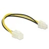 Delock ATX/EKP 4-pin - ATX/EKP 4-pin, 0.3 m, geltona (84954)