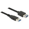 DELOCK ilgintuvas USB 3.0 Type-A kištukas > USB 3.0 Type-A kištukas 0,5 m juodas