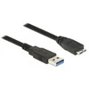 DELOCK Cable USB 3.0 Type-A male > USB 3.0 Type Micro-B male 3.0 m juodas