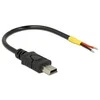 Delock kabelis USB 2.0 Mini-B kištukas > 2x atviri kabelio galai galia 10 cm Raspberry