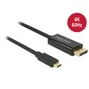 USB kabelis Delock USB-C - DisplayPort 3 m Juodas (85257)
