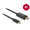 Delock Atrakinimo kabelis USB Type-C™ kištukas > HDMI-A kištukas DP-Alt režimas 4K 30 Hz 3 m juodas