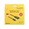 Delock Atrakinimo kabelis USB Type-C™ kištukas > HDMI-A kištukas DP-Alt režimas 4K 30 Hz 3 m juodas