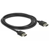 Juodas HDMI 8K laidas, 2 metrų