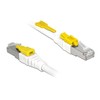 Delock RJ45 Secure Cat. 6A (baltas, 3 Meter, verriegelbar, LSOH Halogenfrei)