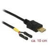 „Delock“ kabelis USB Type-C™ 2.0 kištukas > 2 x smeigtukų lizdas, vienos galios 10 cm