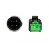 Delock tinklo kabelis M12 4 kontaktų D koduotas iki RJ45 kištuko PVC 2 m