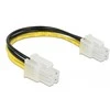 Delock Stromkabel P4 Stecker > P4 Stecker 15 cm