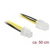 Delock DELOCK Verlängerungskabel P4 4Pin -> p4 4Pin St/Bu 50cm