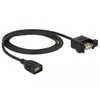 Delock Kabelis USB 2.0 A Buchse > USB 2.0 A Buchse zum Einbau 1 m