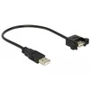 Delock kabelis USB 2.0 A kištukas > USB 2.0 A kištukas montavimui 0,25 m