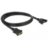 Delock Kabelis HDMI A Buchse > HDMI A Buchse zum Einbau 4K 30 Hz 1 m