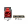 Delock PoweredUSB Kabelis Stecker 24 V > 8 Pin Stecker 1 m für POS Drucker und