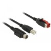 USB kabelis Delock USB-A – 3 m juodas (85489)