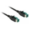 Delock PoweredUSB Kabelis Stecker 12 V > PoweredUSB Stecker 12 V 3 m für POS