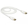 Kabelis Delock DisplayPort – DisplayPort 1,5m balta (85509)