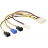 Delock Molex - 2-pin x4, 0.2m, Multicolor (85516)