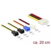 Delock Molex - 2-pin x4, 0.2m, Multicolor (85516)