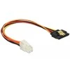 Delock SATA 15- pin - 4- pin, 0,2 m, Oranžinė (85519)