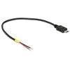 Delock kabelis USB 2.0 Micro-B kištukas > 2 x atviri kabelio galai, galia 20 cm