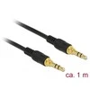 Kabelis Delock Jack 3.5mm - Jack 3.5mm 1m juoda (85547)