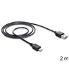 „Delock“ kabelis EASY-USB 2.0 tipo A kištukas > USB 2.0 tipo Mini-B kištukas 2 m