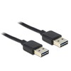 DeLOCK 85556 kabelis USB USB 2.0 2 m USB A Juodas