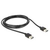 DeLOCK 85556 kabelis USB USB 2.0 2 m USB A Juodas