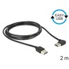 Kabelis USB Delock USB-A - 2 m Juodas (85557)