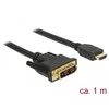 Kabelis Delock HDMI - DVI- D 1m juoda (85582)