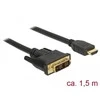 DELOCK Cable DVI 18+1 male > HDMI-A male 1,5 m juodas