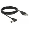 Delock maitinimo laidas DELOCK Strom kabelis USB > DC 5,5x2,5 90° St/St 1,5 m