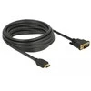 Kabelis Delock HDMI - DVI- D 5m juoda (85656)