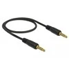 Delock Klinkenkabel 3,5 mm 5 Pin Stecker zu Stecker 0,5 m juodas