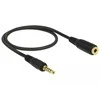 Delock Verlängerungskabel Klinke 3,5 mm 5 Pin Stecker zu Buchse 0,5 m juodas
