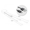 KABELIS USB MICRO(M)->USB-A(M) 2.0 0.92M JUODA ZWIJANY DELOCK