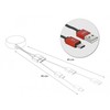 DELOCK laidas USB-A/M į USB-C/M 2.0 juodas/raudonas ištraukiamas 92cm
