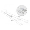 KABELIS USB-A(M)->USB MICRO(M)+LIGHTNING(M) 2.0 0.92M Sidabrinis-Baltas ZWIJANY DELOCK