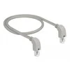 Delock Netzwerkkabel RJ45 Cat.5e SF/UTP unten / unten gewinkelt 1 m