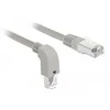Delock Netzwerkkabel RJ45 Cat.6 S/FTP unten gewinkelt / gerade 0,5 m