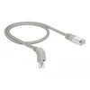 Delock Netzwerkkabel RJ45 Cat.6 S/FTP unten gewinkelt / gerade 0,5 m