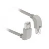 Delock Netzwerkkabel RJ45 Cat.6A S/FTP oben / unten gewinkelt 0,5 m