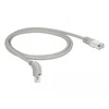 Delock Netzwerkkabel RJ45 Cat.6A S/FTP unten gewinkelt / gerade 1 m
