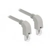 Delock Netzwerkkabel RJ45 Cat.6A S/FTP unten / unten gewinkelt 1 m