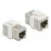 Delock Adapteris RJ45 lizdas su RJ45 lizdu kompaktiškas Cat.6A metalinis