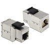 MODUŁ KEYSTONE GNIAZDO RJ45(F)->RJ45(F) KAT.6 DO PUSZKI MONTAŻOWEJ DELOCK