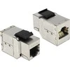DELOCK Keystone modulis RJ45 moteriškas > RJ45 moteriška kat.6A