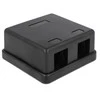 Delock Keystone Chassis 2 Port juodas