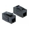 Delock Keystone Modul RJ45 Buchse > RJ45 Buchse Cat.6A UTP juodas